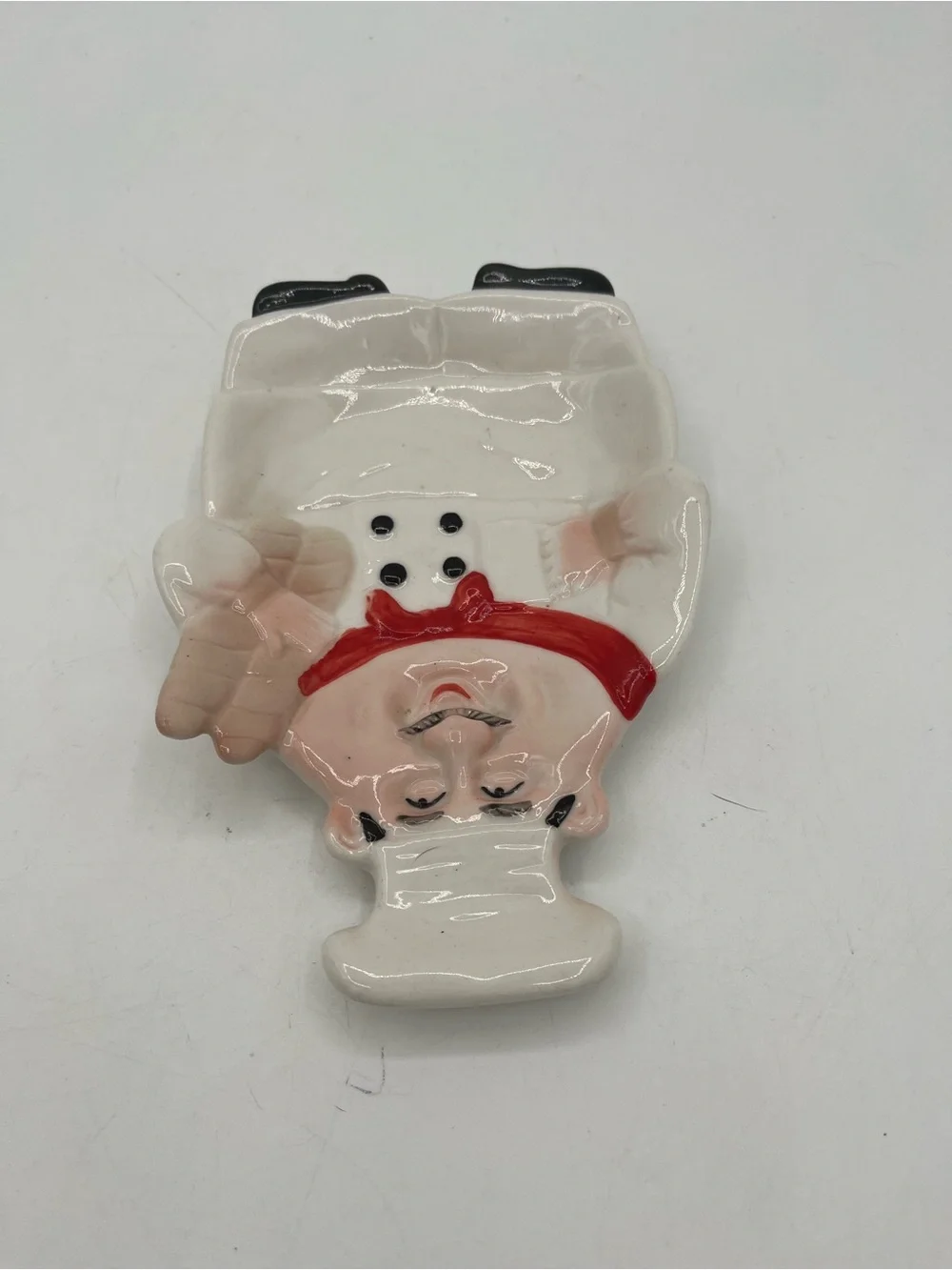 Fat Chef Ceramic Spoon Rest